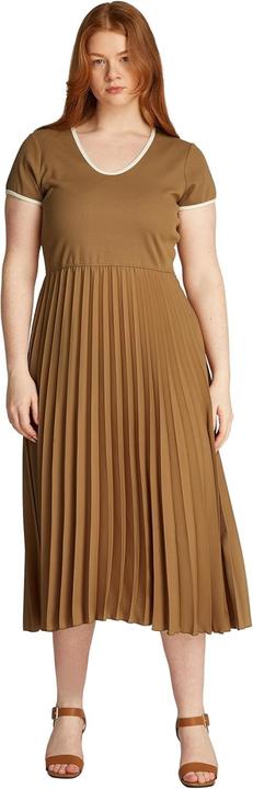 Tommy Hilfiger Iconische Midi-Jurk met Ronde Hals und Flaggen-Detail (48)