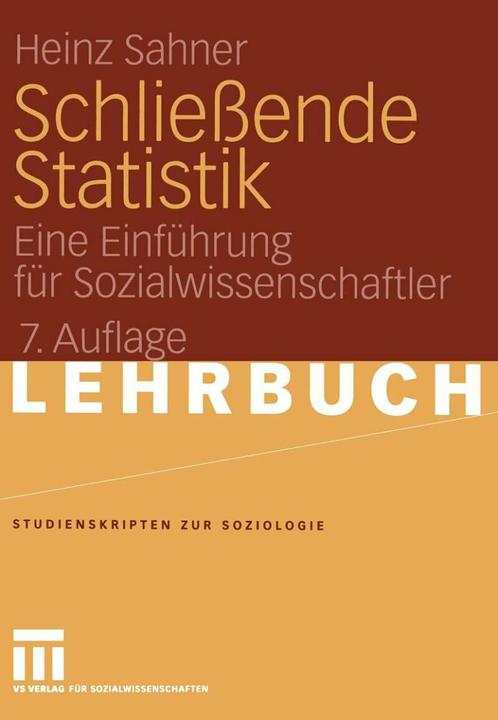 Produktbild Schliessende Statistik (Deutsch, Heinz Sahner, 2008)