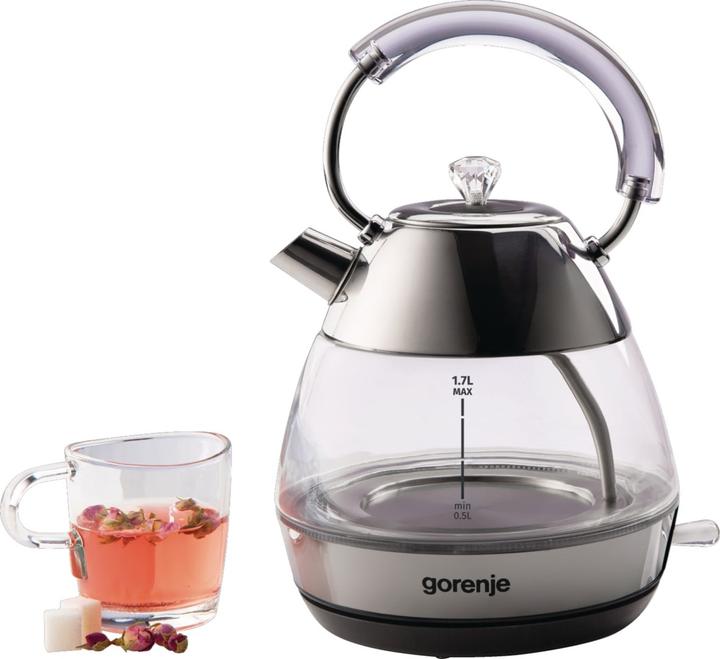 Produktbild Gorenje K17GPD Kettle, Electric, Capacity 1.7 L, Power 2200 W, Stainless Steel (1.70 l)