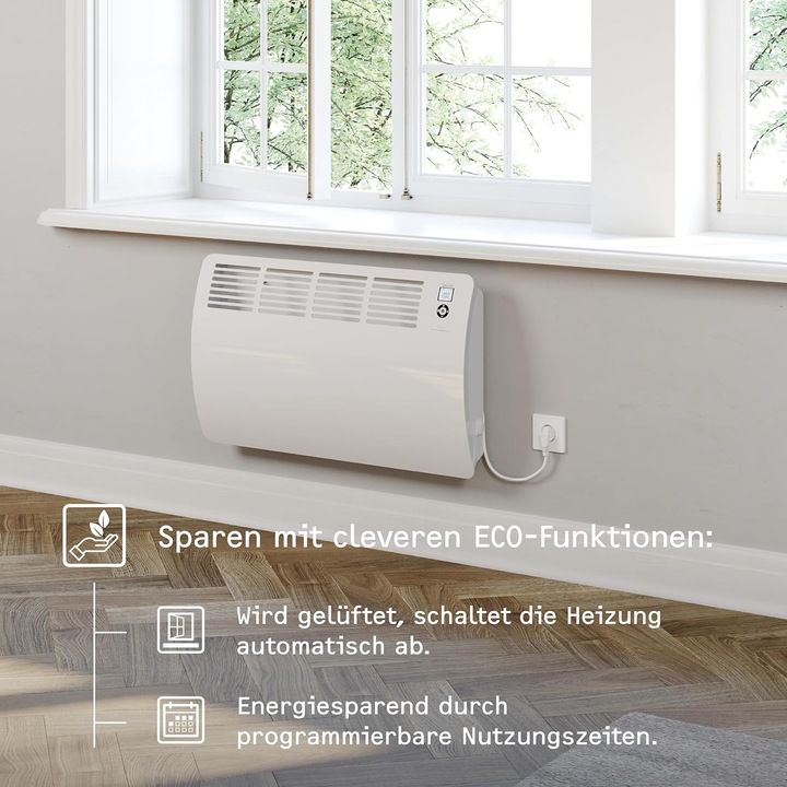 Produktbild Stiebel Eltron CON 5 Premium, 0,5 kW Wandkonvektor für ca. 6 m², VDE geprüft (500 W)