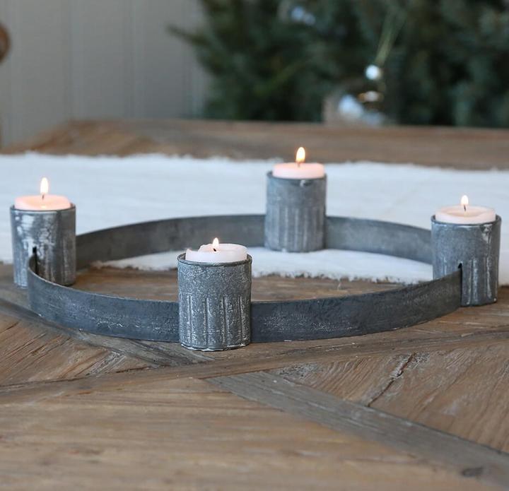 Actual product image Chic Antique Advent Candle Holder for Tea Lights