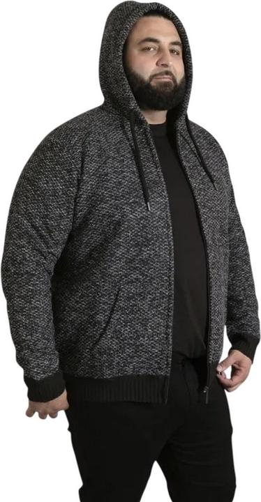 Actual product image DUKE Mens D555 Fareham Sherpa Lined Kingsize Full Zip Hoodie (4XL)