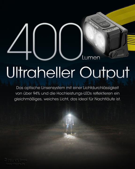 Image du produit Nitecore NU25-400 - 400 lumens (400 lm)