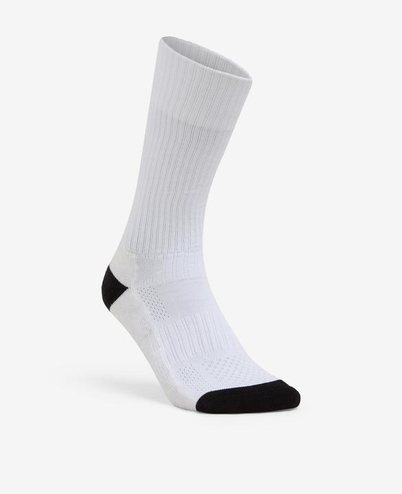 Produktbild Kipsta Damen/Herren Handball Socken High - H500 1 Paar weiss/schwarz (39 - 42)