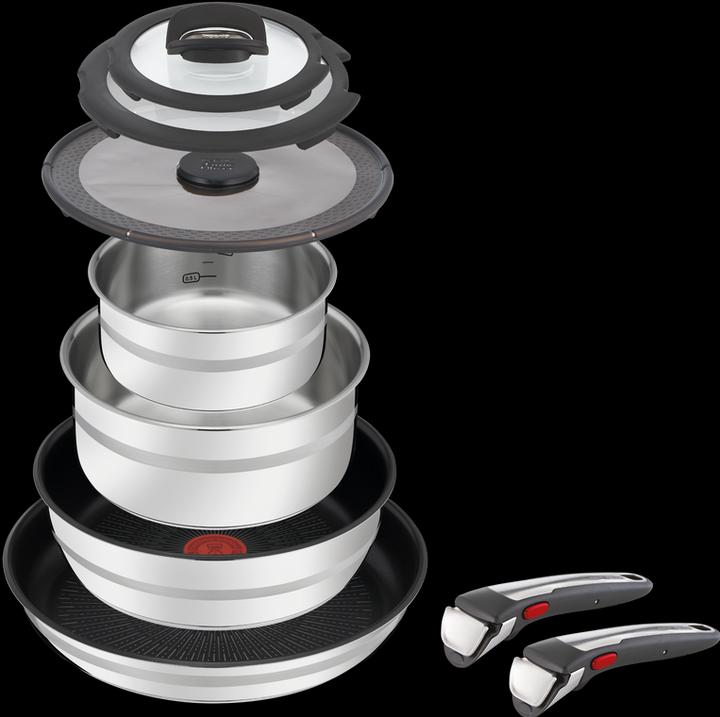 Image du produit Tefal Jamie Oliver Ingenio G6 (28 cm, Casserole à manche, Casserole, Poêle à frire, Acier inoxydable)