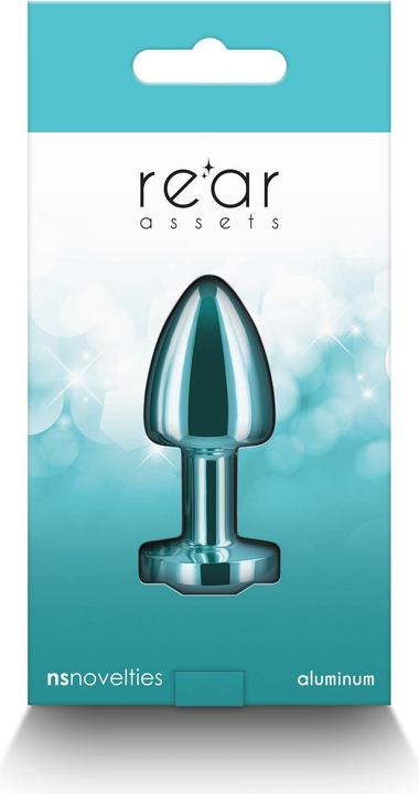 Produktbild NS Novelties Small Anal Plug Rear Assets Aluminum Butt Plug for Beginners Metal Anal Toy with Gem Petite Size Tea