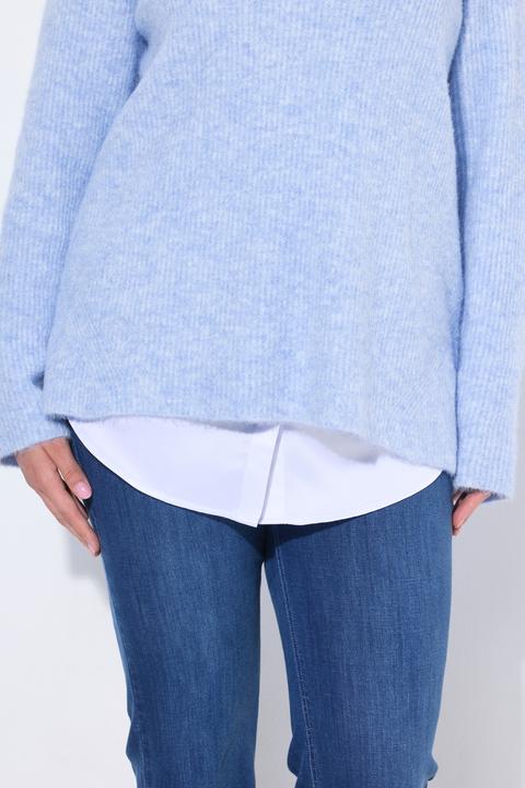 Produktbild Ulla Popken Blusen-Verlängerung, Satin, A-Linie, Knöpfe (46, 48)