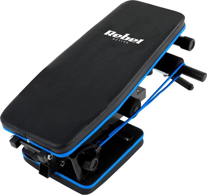 Actual product image Rebel Inclined training bench with leg lock and elasticated straps ACTIVE