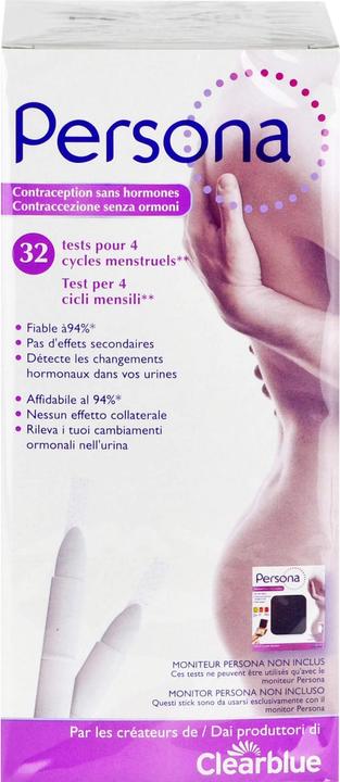 Actual product image Persona Test sticks for contraception monitor
