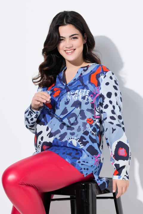 Produktbild Angel of Style Bluse, A-Linie, Leo/Herz-Muster (48)