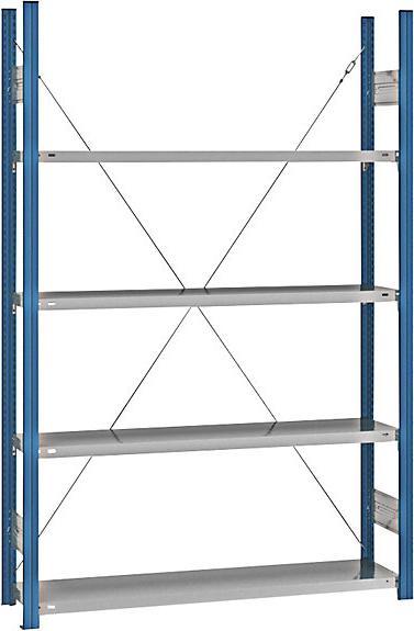 Actual product image eurokraft pro Shelf plug-in rack, blue / galvanized