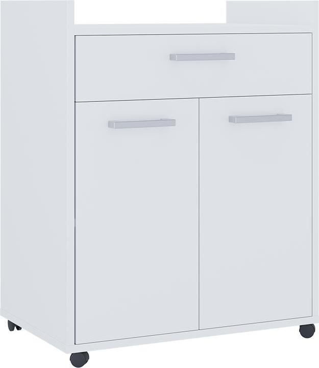 Vicco Rollcontainer Ansel, Weiss, 60 x 40 cm mit Schubladen