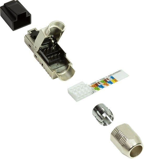 Produktbild LogiLink Feldkonfektionierbarer Stecker, Cat.6A, geschirmt, MPTL getestet (Netzwerkkabel Stecker)