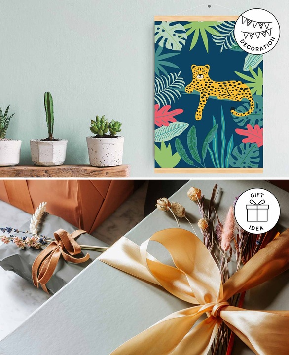 Actual product image I Am Creative Painting by numbers, Jaguar, Wall decoration