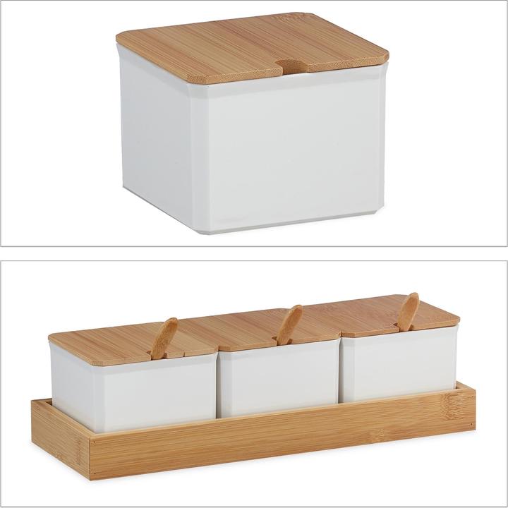 Actual product image Relaxdays Spice container set (0.40 l)