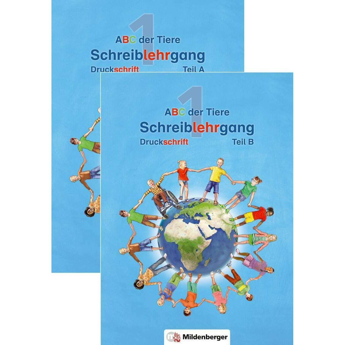 ABC der Tiere 1 - Schreiblehrgang Druckschrift, Teil A und B. Neubearbeitung, Schulbücher von Klaus Kuhn, Heike Treiber