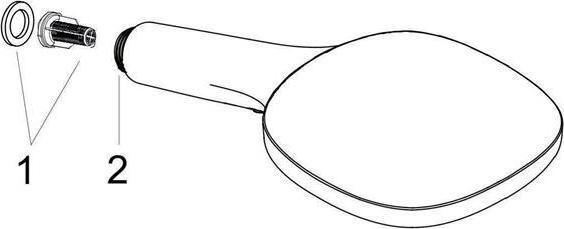 Actual product image hansgrohe Raindance Select E 120 3 spray types (3 Beam types, 14.40 l/min)