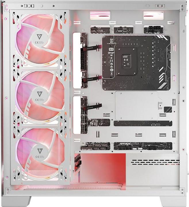 Image du produit Modecom Boîtier ordinateur Volcano SPACE APEX ARGB MIDI USB 3.0 X 2 CYPE-C blanc (ATX, mATX, Mini-ITX)