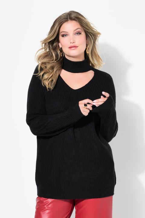 Immagine prodotto Miamoda Pullover, Regular Fit, V-Ausschnitt mit Choker (58)