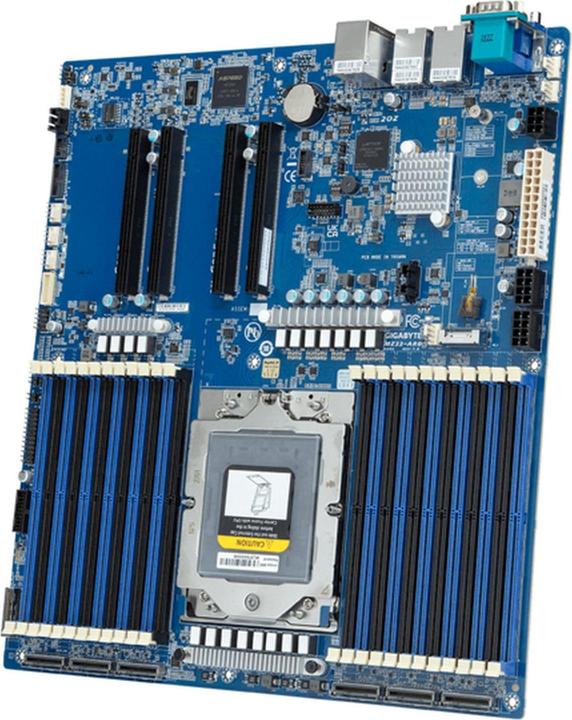 Actual product image Gigabyte MZ33-AR0 (SP5, AMD SoC, E-ATX)