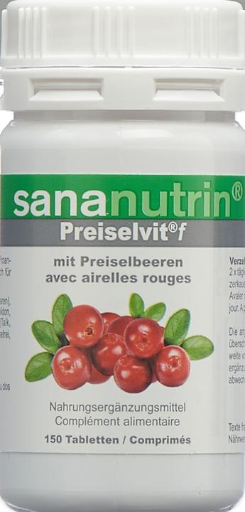 Actual product image Sananutrin f Cranberry Concentrate with Vit. C 1 (150 Piece, Pills, 98 g)