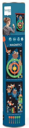 Actual product image Scratch Magnet dart game monkey large (French, English, German)