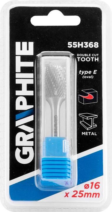 Image du produit Graphite HM TYPE E METAL TIP (OVAL) 16 X 25 MM BOOTS 6 X 45 MM 55H368