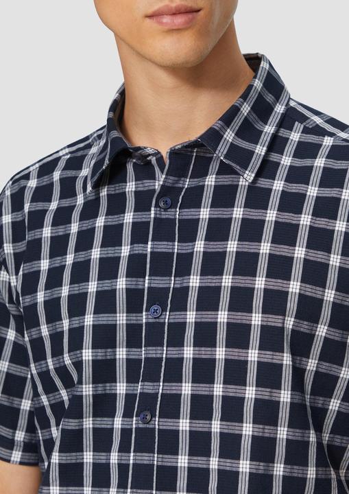 Immagine prodotto S.Oliver Hemd Regular Fit: Kariertes Kurzarmhemd mit Struktur (L)