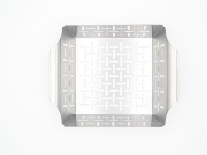 Image du produit All'Grill Panier à barbecue en acier inoxydable, 19 x 24 x 5,5 cm