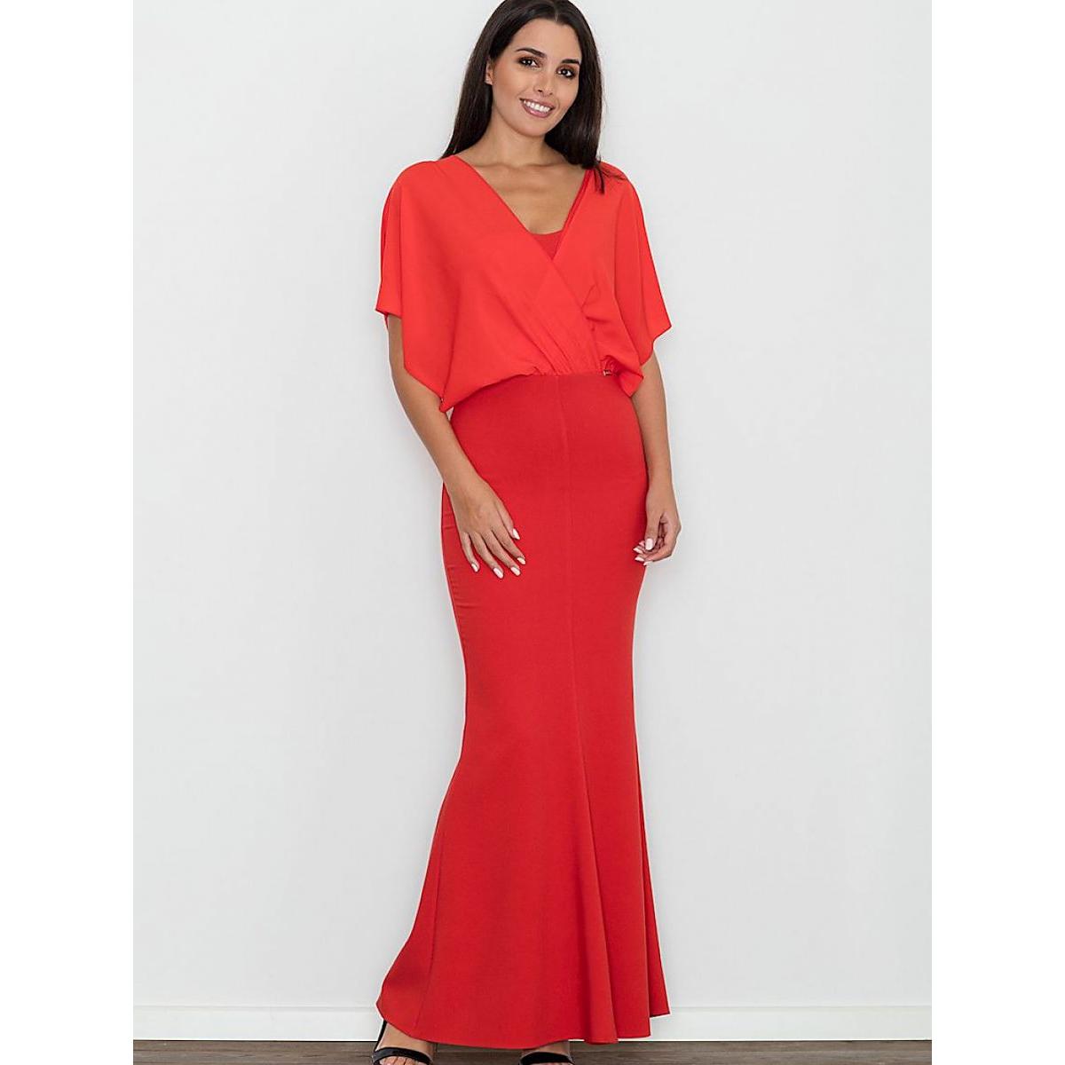 Figl, Damen, Kleider, Langes Kleid, Rot, (S)