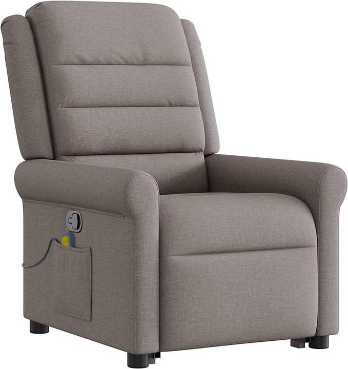 Produktbild VidaXL Massagesessel mit Aufstehhilfe Taupe Stoff