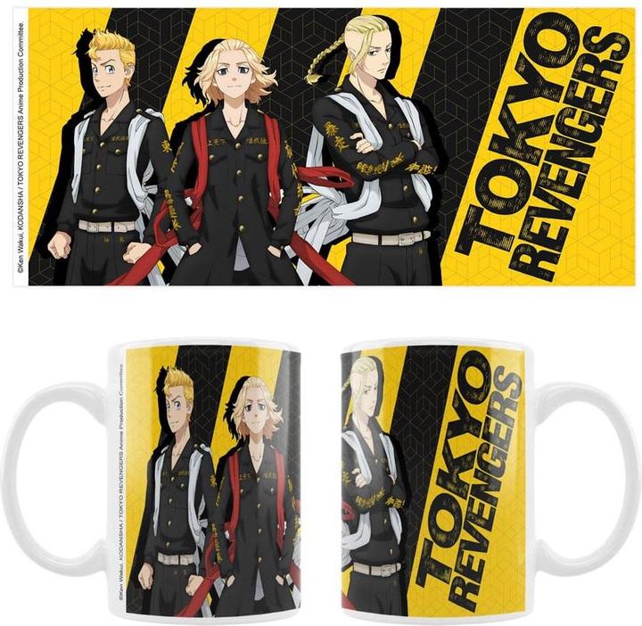 Actual product image Sakami Tokyo Revengers ceramic mug Manjiro, Takemichi & Ken (320 ml, 1 x)
