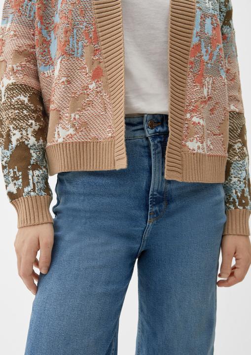 Produktbild s.Oliver Strickjacke Strickjacke mit Allovermuster (32)
