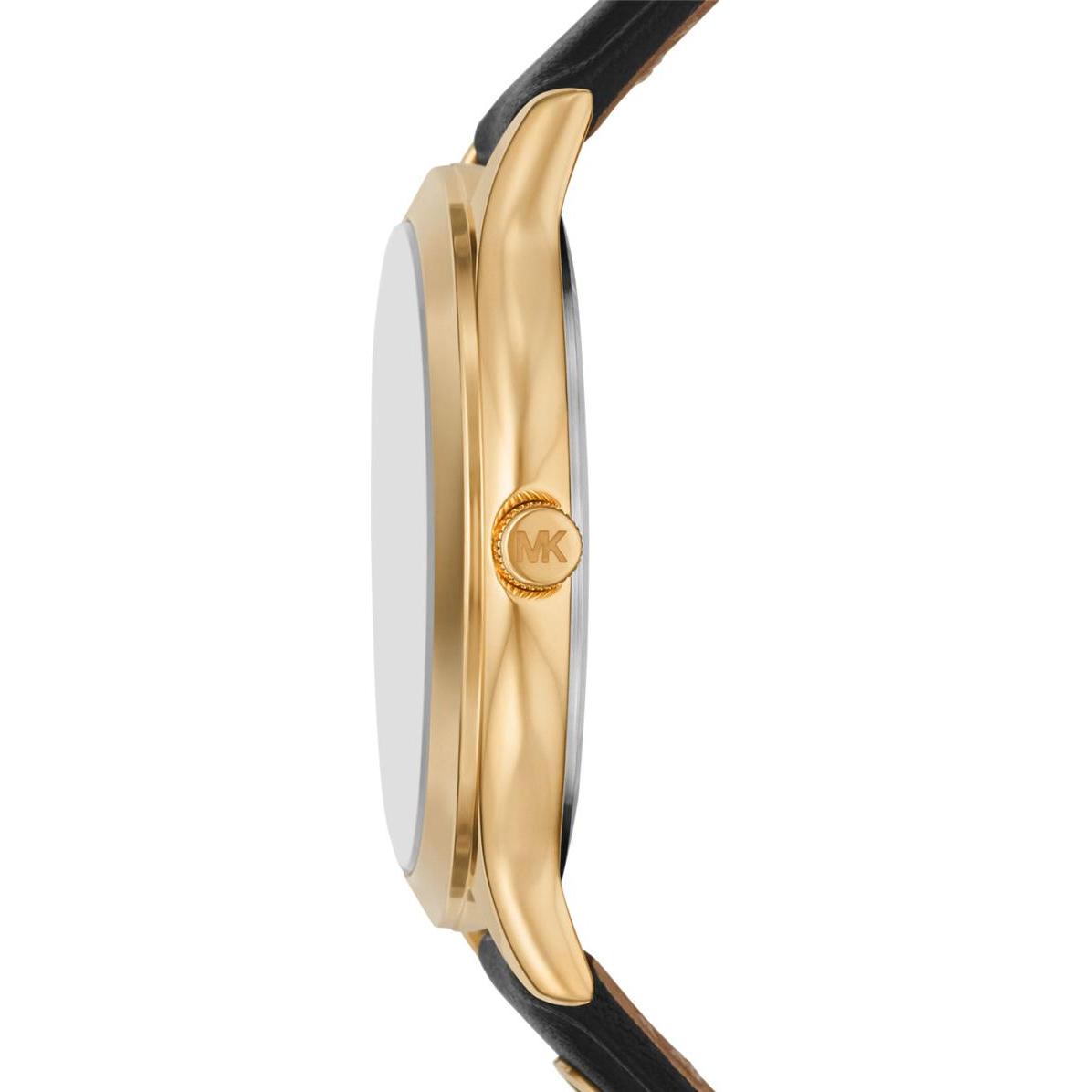 Thumbnail - Michael Kors, Armbanduhr, Damenuhr SLIM RUNWAY, Gold, Schwarz, (Analoguhr, 38 mm)