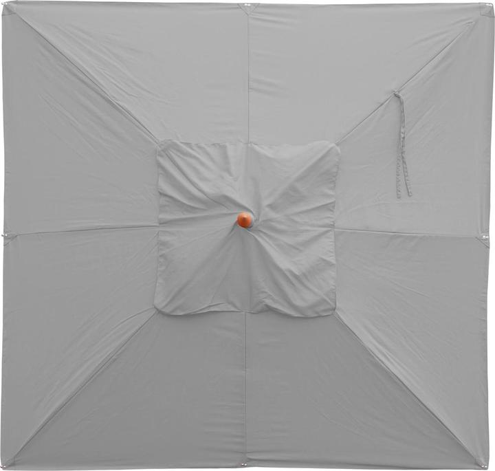 Image du produit Swisshandel24 Gastronomie Parasol en bois, Parasol de jardin, Polyester/bois 14kg, carré 3x3m corde antichoc - h (3 m)