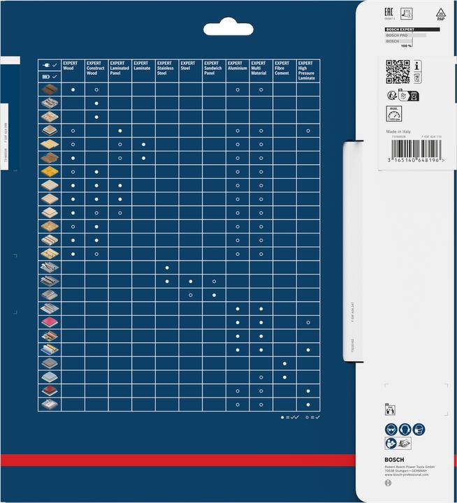 Immagine prodotto Bosch Professional Zubehör Lama circolare Expert per Mult