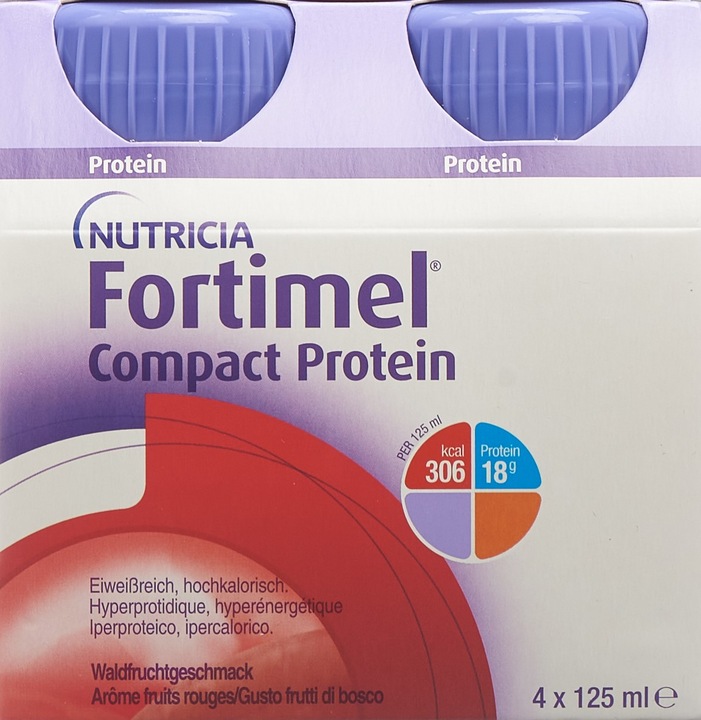 Actual product image Fortimel Compact Protein Forest Fruit (Forest fruit, 4 x)