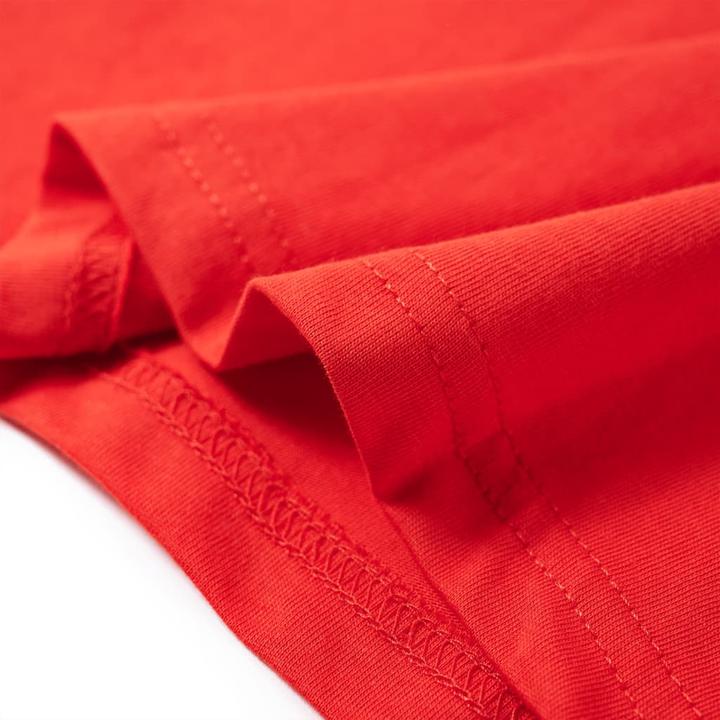 Produktbild vidaXL Kinder-Langarmshirt Rot 104,Material: 100 % Baumwolle,Farbe (104)