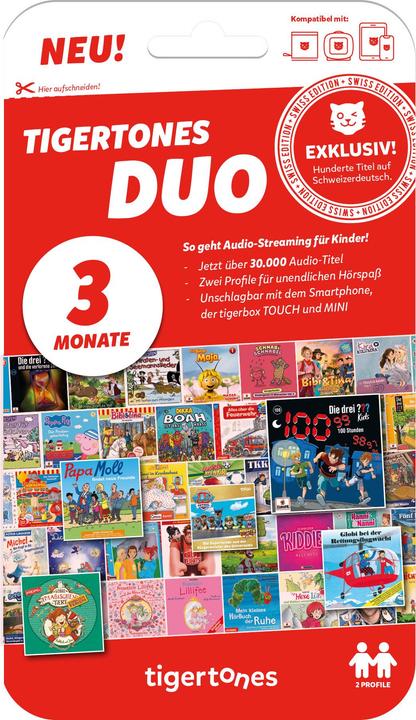 Actual product image Tigermedia tigertones - Ticket 3 months Swiss-Edition (German)