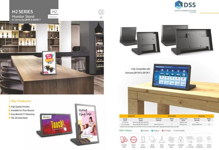 Actual product image DSS Desk monitor frame, 13", black / 3660