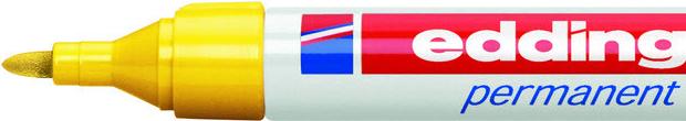 Actual product image Edding Permanent Marker 3000 (Yellow, 3 mm, 1 x)