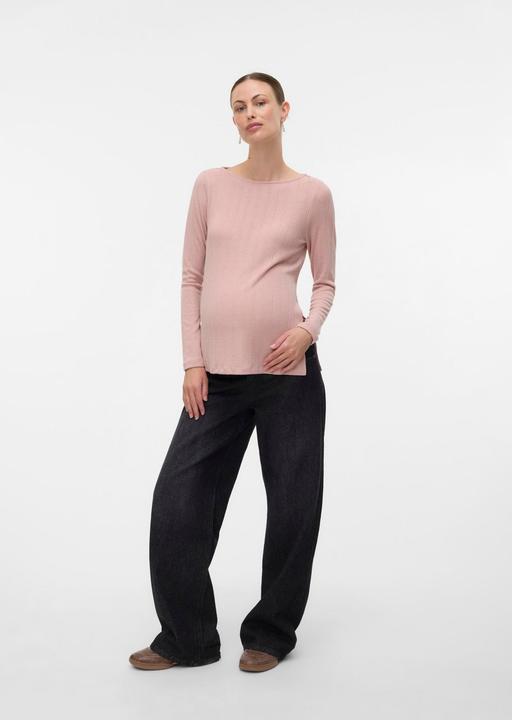 Actual product image Mamalicious Normal geschnitten U-Boot Ausschnitt Schmale Ärmel Top Bluse (XXL)