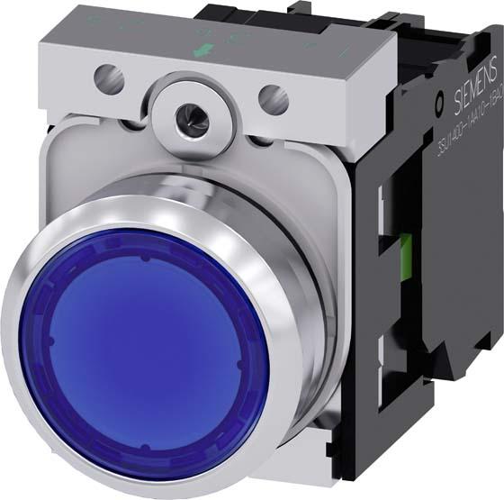 Actual product image Siemens Push-button 1f bl rnd Ř22mm 1S 3SU1156-0AB50-1BA0