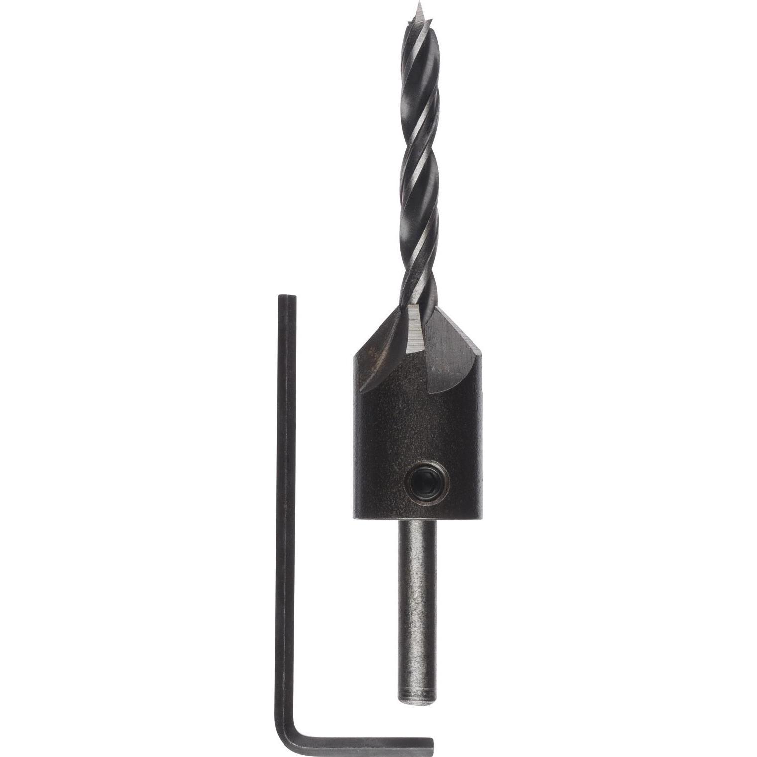Bosch Professional Zubehör, Bohrereinsatz, Holzspiralbohrer mit 90°-Senker, 5 mm, 16 mm (5 mm)