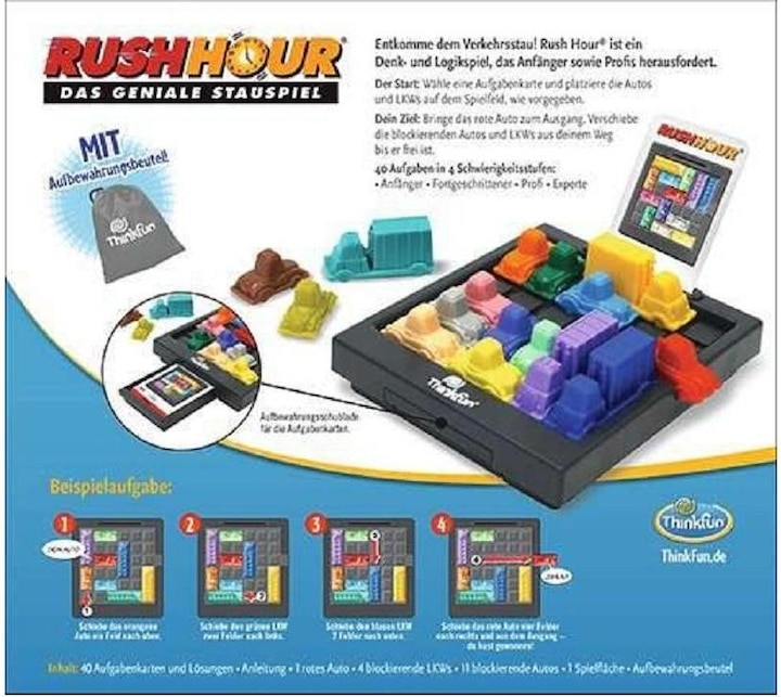 Image du produit Thinkfun Rush Hour - Le jeu d'embouteillage ingénieux (Français)