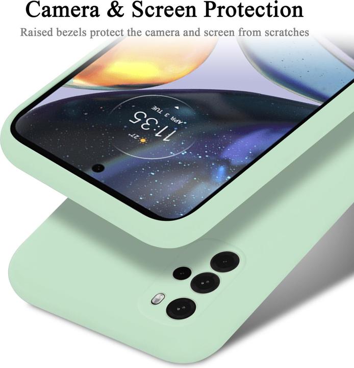 Actual product image Cadorabo TPU Liquid Silicone Case Cover for Motorola MOTO G22 (Motorola Moto G22)