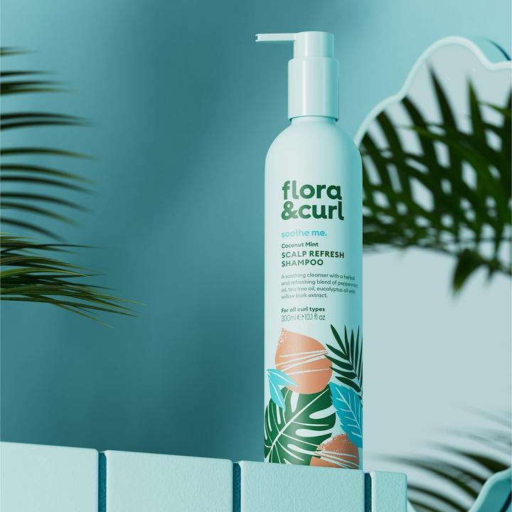 Produktbild Maui Moisture Floracurl Coconut Mint Scalp Refresh Shampoo - 300ml (300 ml, Flüssiges Shampoo)