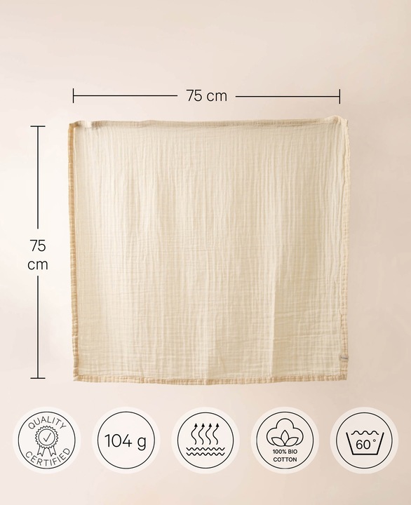 Actual product image Esmée Muslin cloth (75 cm, 75 cm)