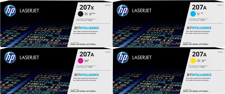 Produktbild HP Original Toner 207X 207A 4er Set LaserJet Pro MFP M283 fdn M282 nw M255 nw