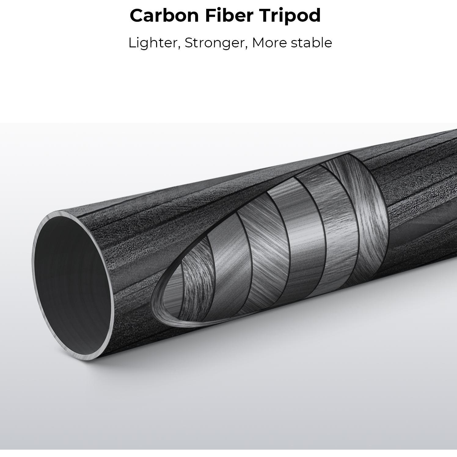 Thumbnail - K&F Concept Concept Tripod SA255C1 (Carbon), Stativ, Orange